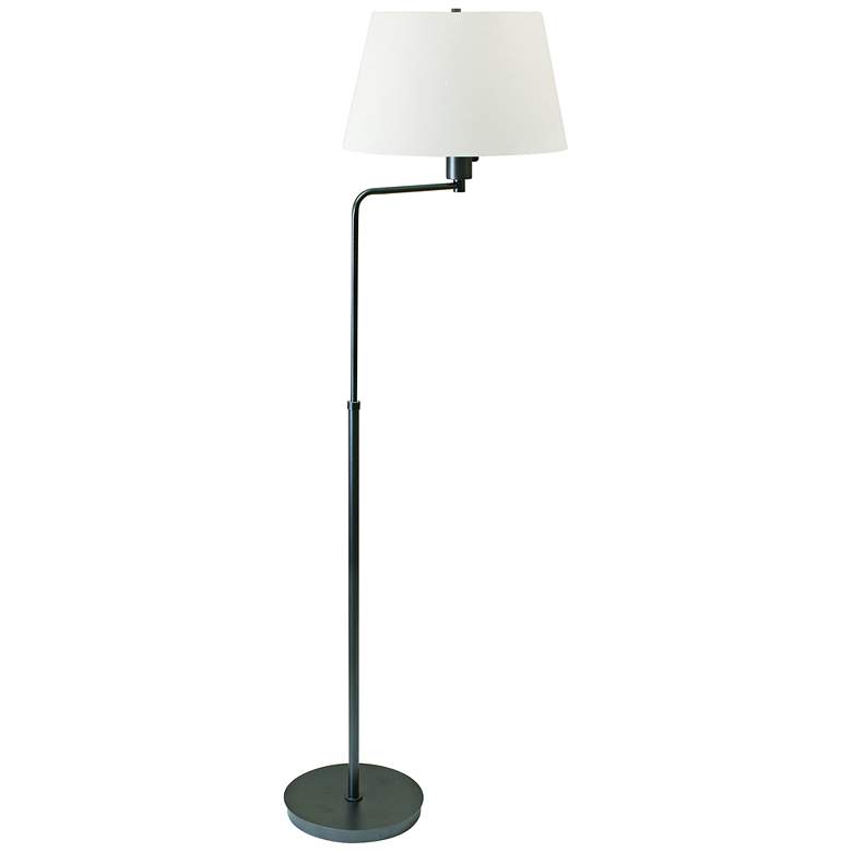Image 1 House of Troy Generation Adjustable Height Granite Bronze Floor Lamp