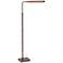 House of Troy Generation Adjustable Height Modern Bronze LED Floor Lamp