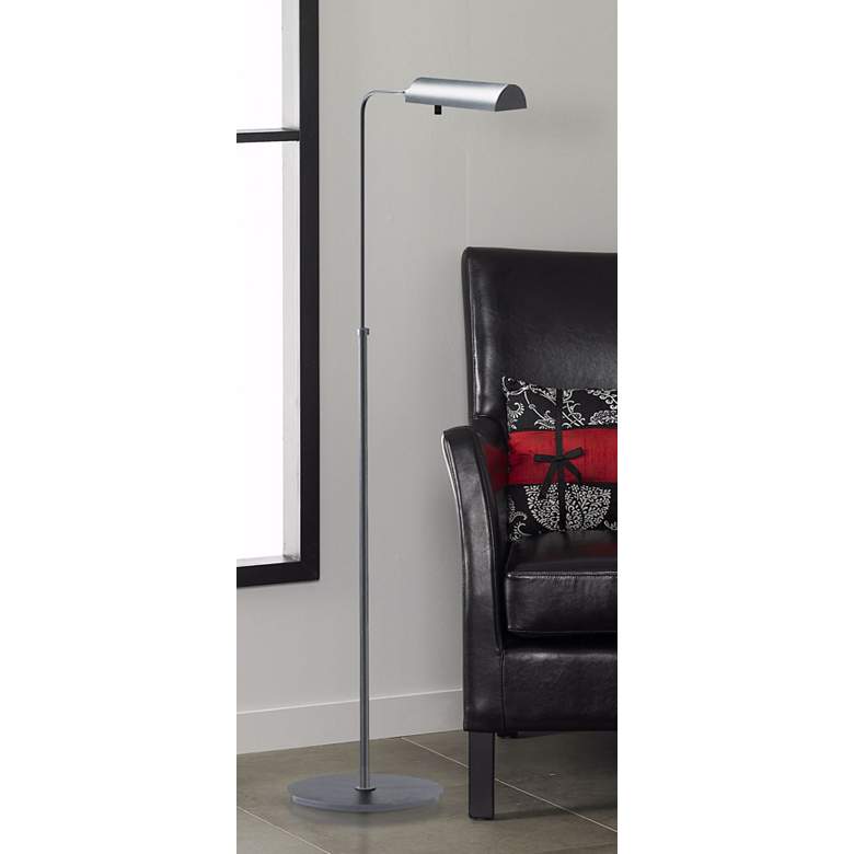 Image 1 House of Troy Generation Adjustable Height Modern Granite Floor Lamp