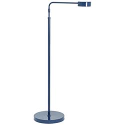 House of Troy Generation Adjustable Height Modern Navy Blue LED Floor Lamp