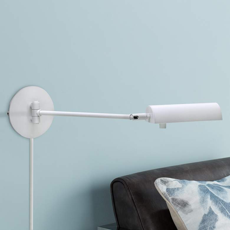 Image 1 House of Troy Generation White Swing Arm Wall Lamp