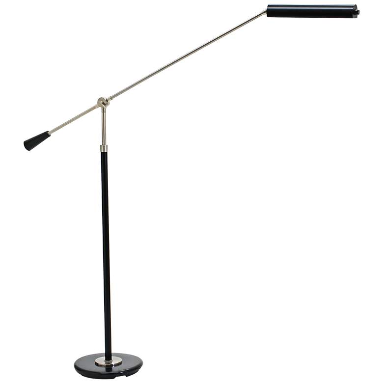 Image 2 House of Troy Grand Piano Adjustable Height Modern Nickel LED Floor Lamp
