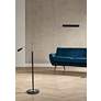 House of Troy Grand Piano Adjustable Height Modern Nickel LED Floor Lamp
