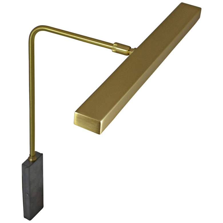 Image 1 House of Troy Horizon 12" Wide Satin Brass LED Picture Light