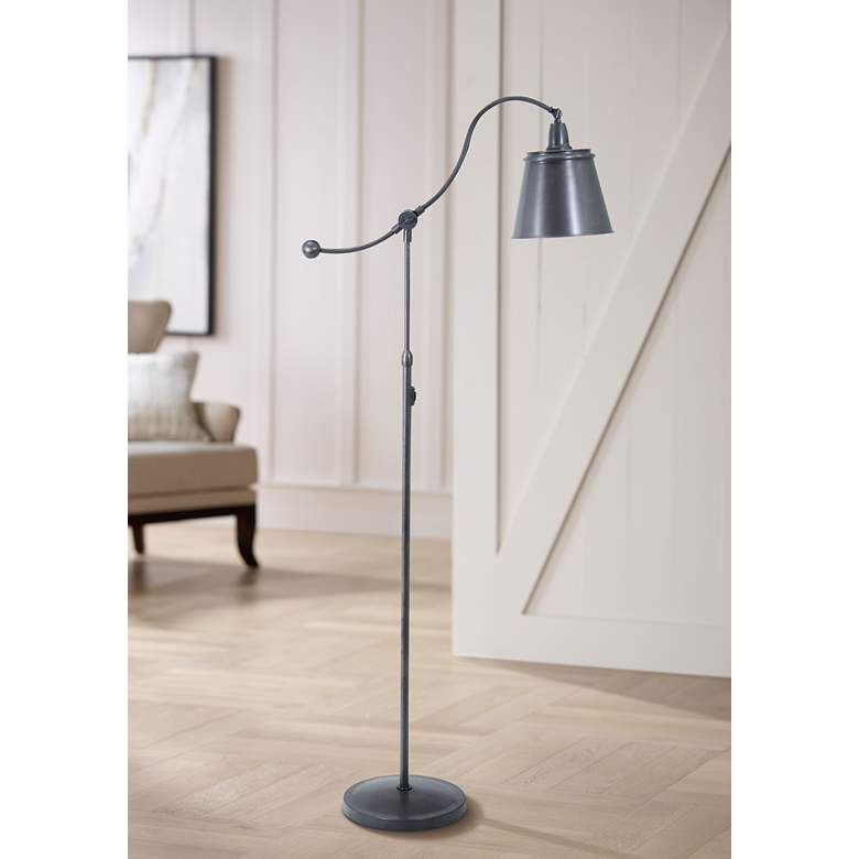 Image 1 House of Troy Hyde Park Downbridge Bronze Floor Lamp