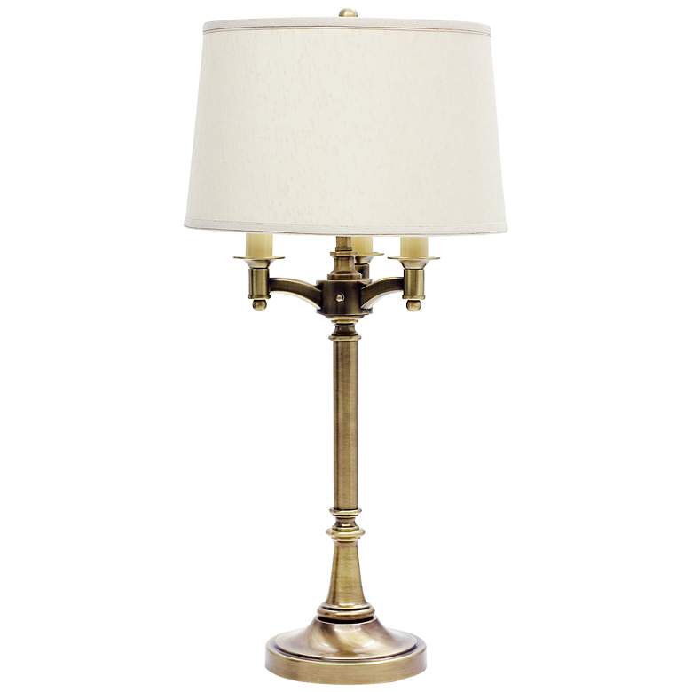 Image 1 House of Troy Lancaster 31 3/4" High 4-Light Antique Brass Table Lamp