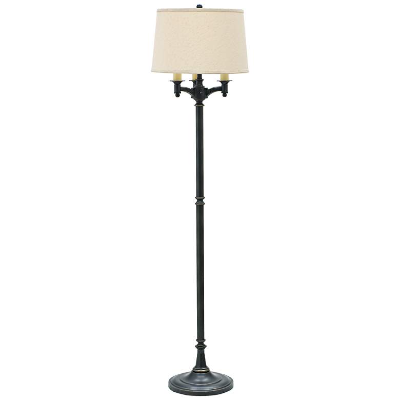 Image 2 House of Troy Lancaster 6-Way Oiled Bronze Floor Lamp