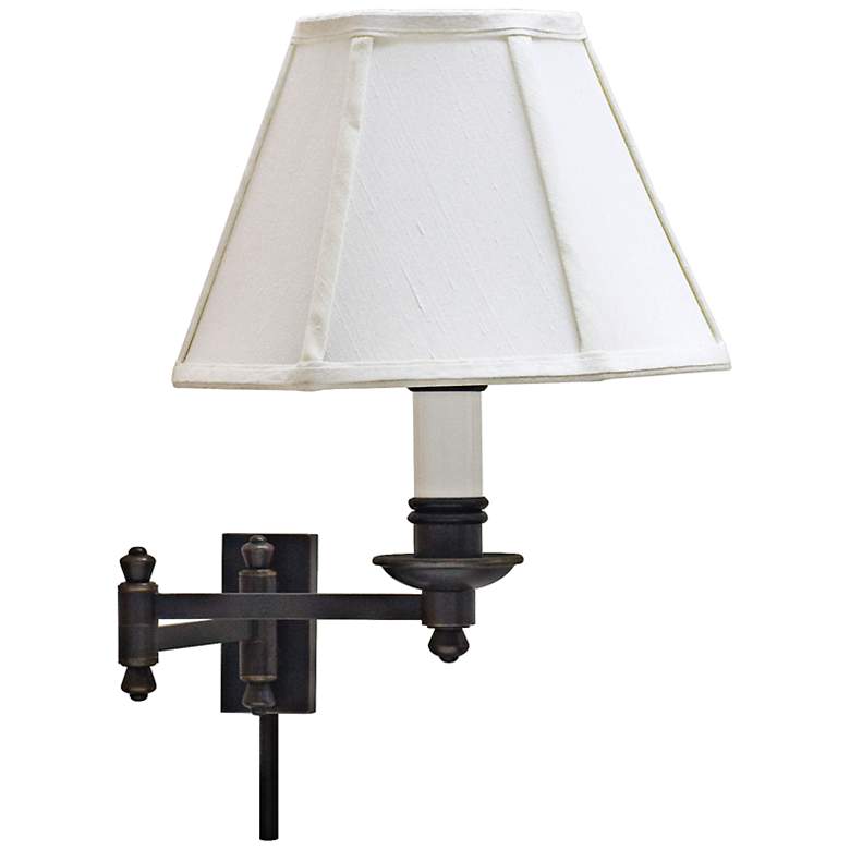 Image 1 House of Troy Library Oil Rubbed Bronze Swing Arm Wall Lamp