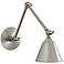 House of Troy Library Satin Nickel Swing Arm LED Wall Lamp