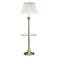 House of Troy Newport 55 3/4" Antique Brass with Glass Tray Floor Lamp