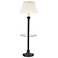 House of Troy Newport 55 3/4" Bronze with Glass Tray Floor Lamp