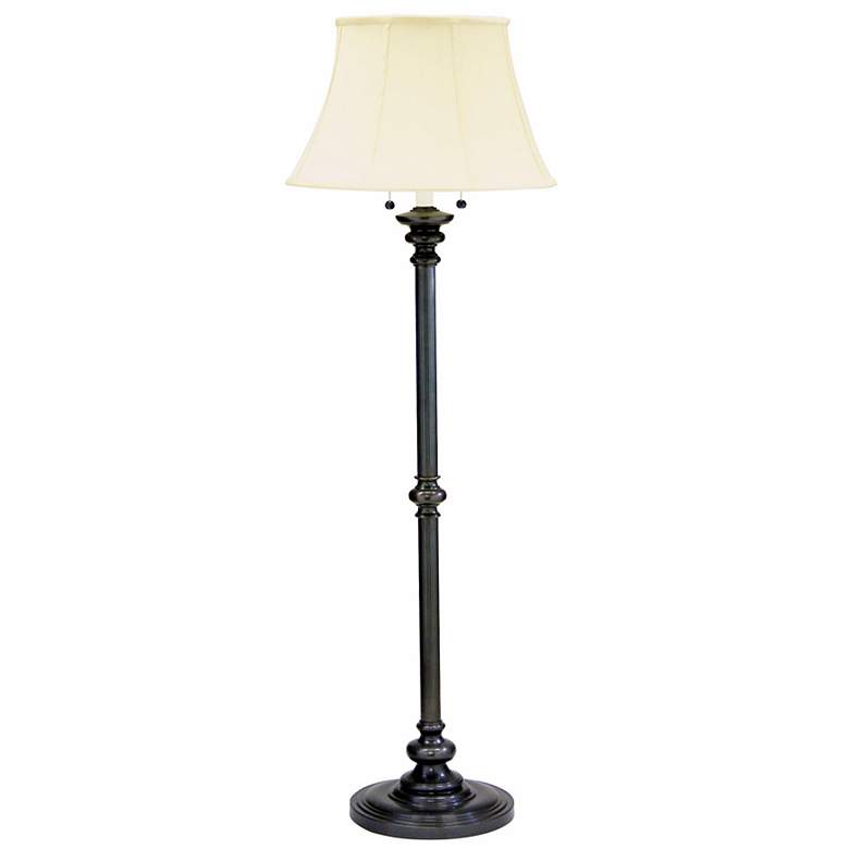 Image 2 House of Troy Newport 57 1/2 inch Oil Rubbed Bronze Twin Pull Floor Lamp