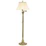 House of Troy Newport 61" High Antique Brass Swing Arm Floor Lamp