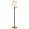 House of Troy Newport 61" High Antique Brass Swing Arm Floor Lamp