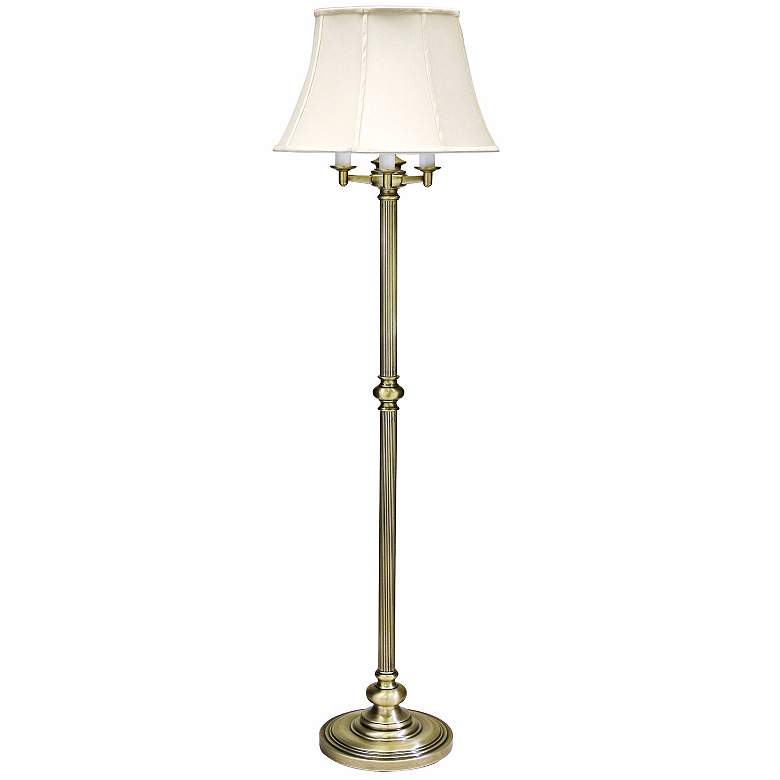 Image 1 House of Troy Newport 62 inch HIgh Brass 6-Way Floor Lamp