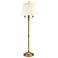 House of Troy Newport 63" High Antique Brass Six Way Floor Lamp