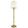 House of Troy Newport 63" High Antique Brass Six Way Floor Lamp