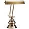 House of Troy Octagon 14" Antique Brass Banker Piano Desk Lamp