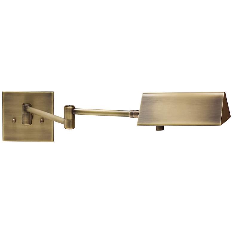 Image 1 House of Troy Pinnacle Brass Swing Arm Wall Lamp