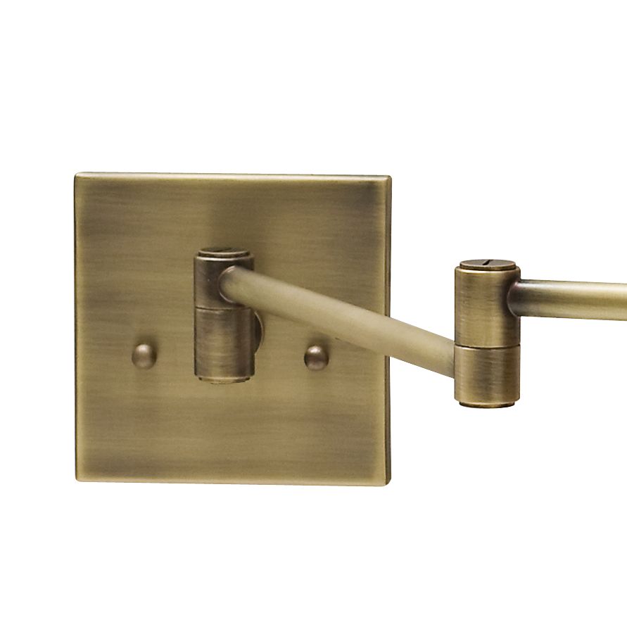 Image 3 House of Troy Pinnacle Brass Swing Arm Wall Lamp more views