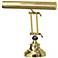House of Troy Polished Brass Black Marble Piano Desk Lamp