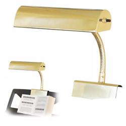 House of Troy Polished Brass Finish Grand Piano Lamp