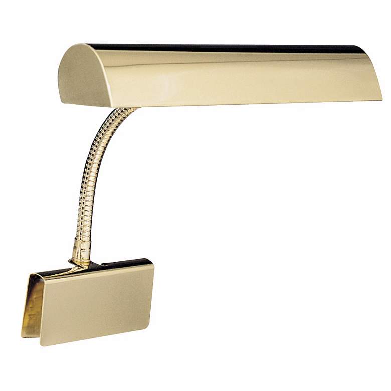 Image 1 House of Troy Polished Brass Plug-in Grand Piano Lamp
