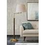 House of Troy Richmond Swing Arm Aged Brass Floor Lamp