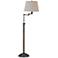 House of Troy Richmond Swing Arm Oiled Bronze Floor Lamp