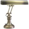 House of Troy Round 16" High Antique Brass Piano Desk Lamp