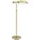 House of Troy Satin Brass Adjustable Pharmacy Floor Lamp