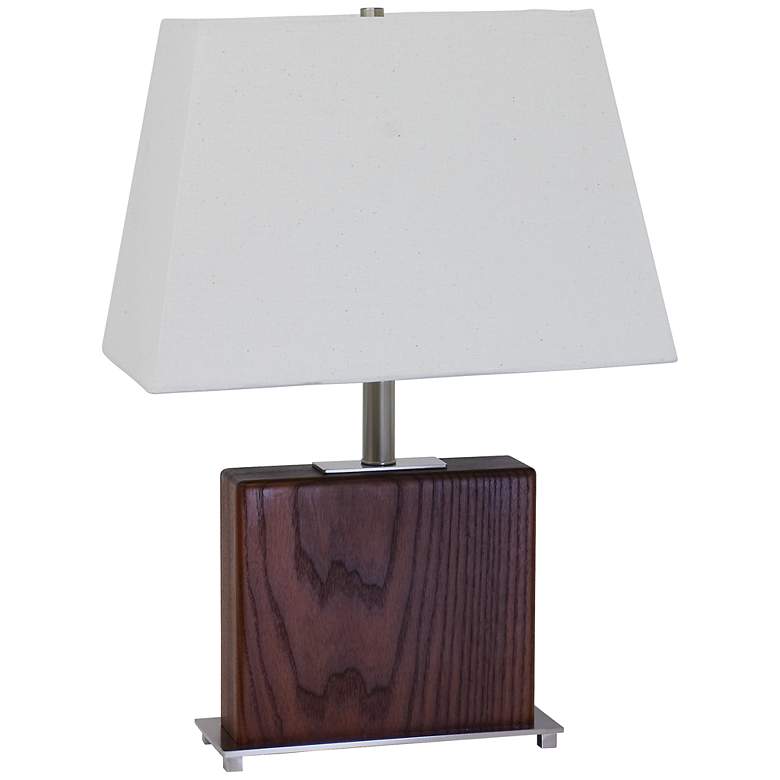 Image 1 House of Troy Satin Nickel Square Table Lamp