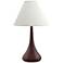 House of Troy Scatchard 26" Slim Iron Red Stoneware Table Lamp