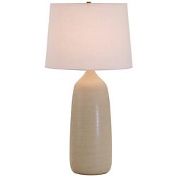 House of Troy Scatchard 29" High Oatmeal Ceramic Stoneware Table Lamp