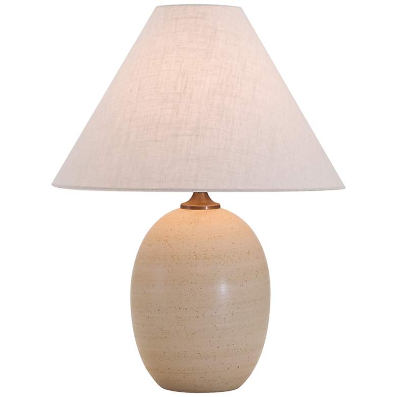 Image 1 House of Troy Scatchard Stoneware 22 1/2 inch High Oatmeal Lamp