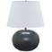 House of Troy Scatchard Stoneware 22" High Black Table Lamp