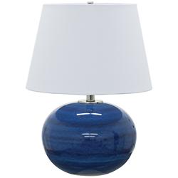 House of Troy Scatchard Stoneware 22&quot; High Blue Table Lamp