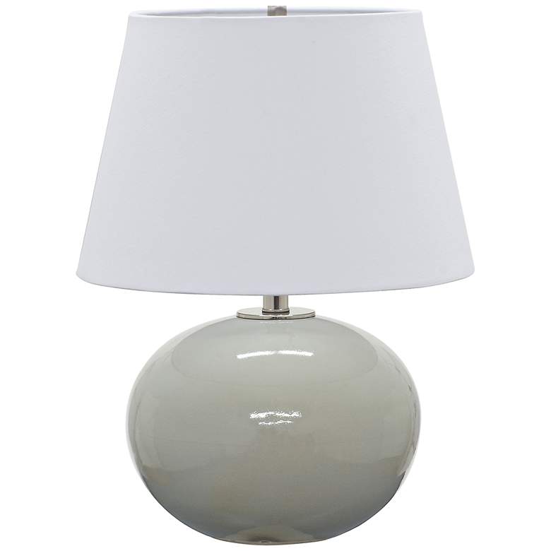 Image 1 House of Troy Scatchard Stoneware 22" High Gray Table Lamp