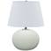 House of Troy Scatchard Stoneware 22" High White Table Lamp