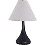 House of Troy Scatchard Stoneware 23" High Black Table Lamp