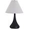 House of Troy Scatchard Stoneware 23" High Black Table Lamp