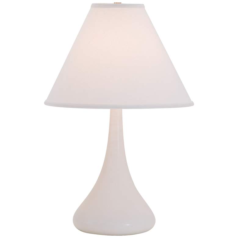 Image 1 House of Troy Scatchard Stoneware 23 inch High White Table Lamp