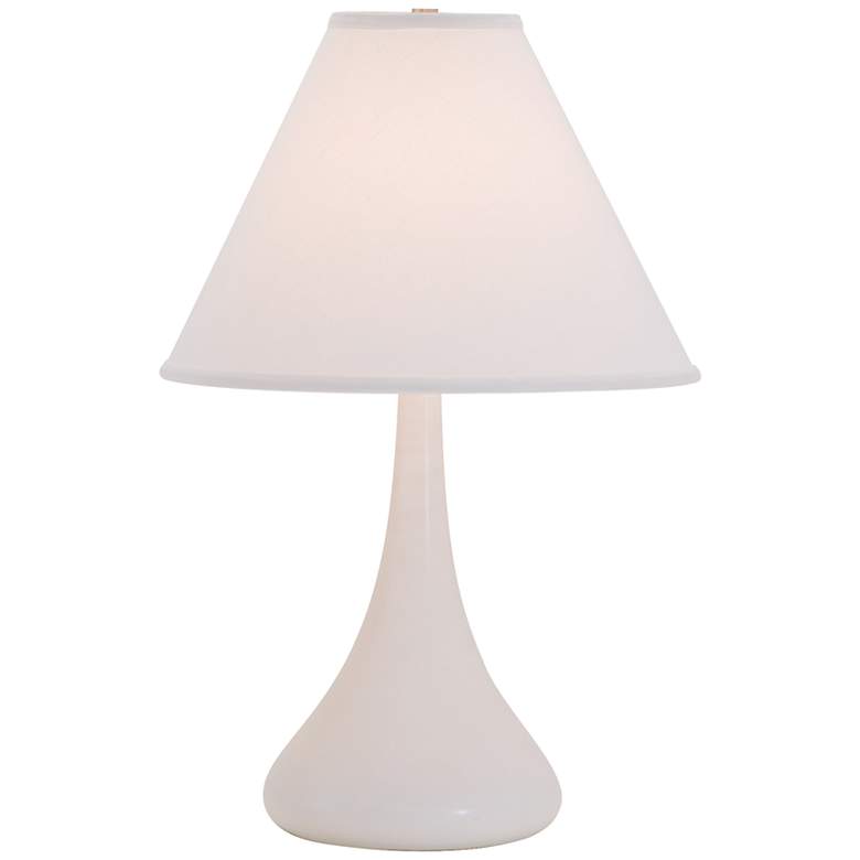 Image 1 House of Troy Scatchard Stoneware 23" High White Table Lamp