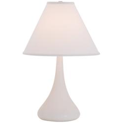 House of Troy Scatchard Stoneware 23&quot; High White Table Lamp