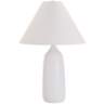 House of Troy Scatchard Stoneware 25" High White Table Lamp