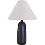 House of Troy Scatchard Stoneware 25" High Black Table Lamp