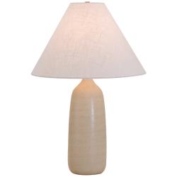 House of Troy Scatchard Stoneware 25&quot; High Oatmeal Lamp