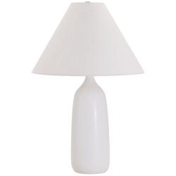 House of Troy Scatchard Stoneware 25&quot; High White Table Lamp
