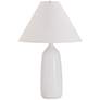 House of Troy Scatchard Stoneware 25" High White Table Lamp