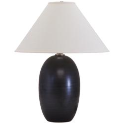 House of Troy Scatchard Stoneware 28 1/2&quot; High Black Lamp
